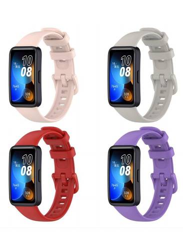 HW 4Pcs Silicone Watchband For Huawei Band 8 Huawei Band 9 Strap SmartWatch WristbandBracelet Wriststrap Sport Replacement
