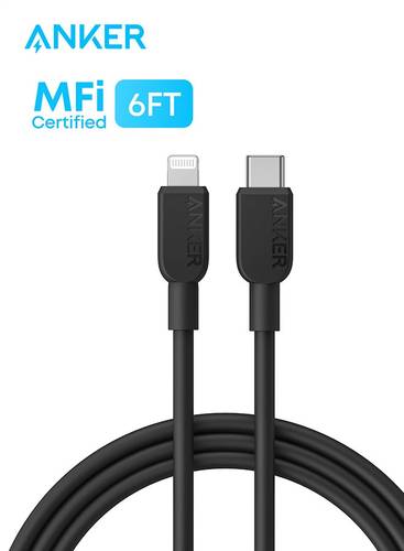كابل من النوع C إلى Lightning بطول 1.8 متر أبيض