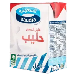 السعودية حليب قليل الدسم 200 مل