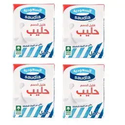 السعودية حليب قليل الدسم 4 حبة 200 مل