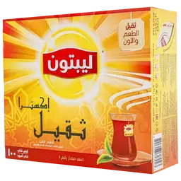 ليبتون شاي الأسود الأقوى 100 ظرف