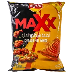 شرائح بطاطس لايز ماكس بنكهة أجنحة شيكاجو الحارة 105 جم