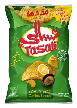تسالي بطاطس كمون وليمون 90 جم