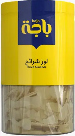 باجه لوز شرائح خام 150 جم