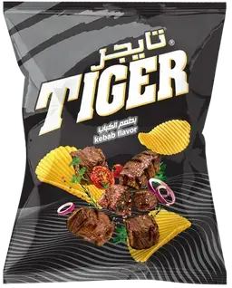 تايجر شرائح بطاطس مقلية بطعم الكباب 115 جم