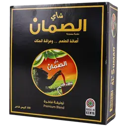 الصمان شاي اسود ذهبي كيني 100 كيس