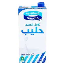 السعودية حليب كامل الدسم 2 لتر