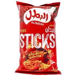 البطل عيدان بطاطس بنكهة الفلفل الحار 80 جم