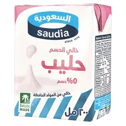 السعودية حليب خالي الدسم 200 مل