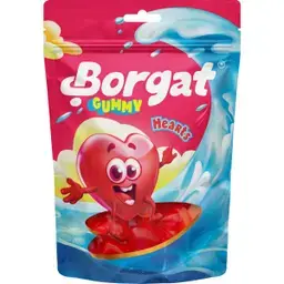 بورقات حلاوة جيلي قلوب 80 جم