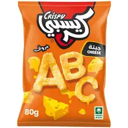 كريسبي حروف رقائق البطاطس جبن 80 جم