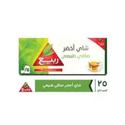 ربيع شاي أخضر طبيعي 25 ظرف