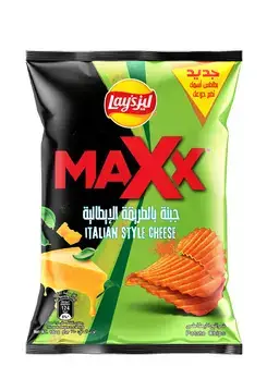 ليز شيبس ماكس بنكهه الجبنة بالطريقة الايطالية 160 جرام