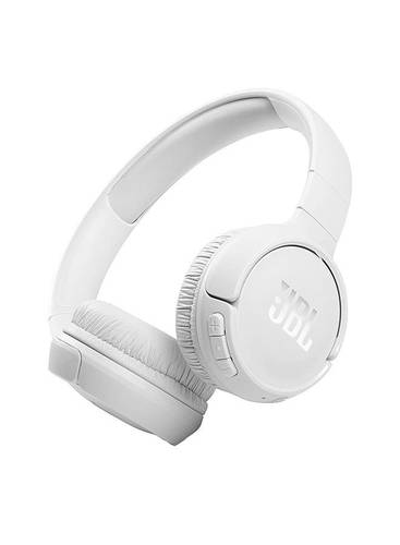 جي بي إل سماعات Tune 510Bt اللاسلكية فوق الأذن - Pure Bass - بطارية 40H - شحن سريع - USB سريع من النوع C - قابل للطي أبيض