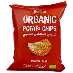 بوناتو رقائق البطاطس العضوي بابريكا 100 جم