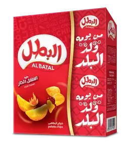 البطل رقائق بطاطس بالفلفل الحار 12 حبة 23 جم