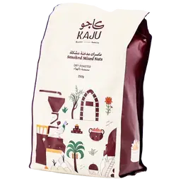 كاجو مكسرات مشكلة مدخنة محمصة 250 جم