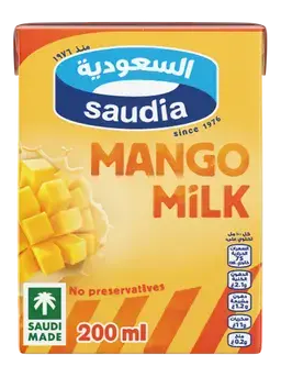 السعودية حليب بالمنجا 200 مل