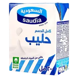 السعودية حليب كامل الدسم 200 مل