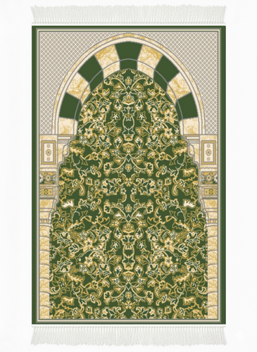 Medical Prayer Mat – Ornate Mihrab Design