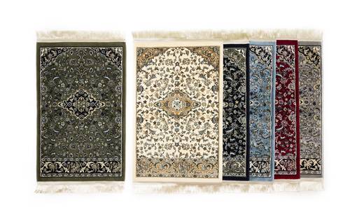 Rawda Collection prayer mat, Mada Carpet, green