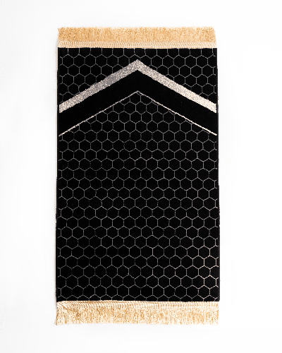 Misk Collection prayer mat , Mada Carpet blac