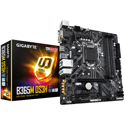 اللوحة الأم Intel B365 فائقة التحمل مع GIGABYTE 8118 Gaming LAN و PCIe Gen3 x4 M.2 ودعم شرائط RGB LED بسبعة ألوان ومقاومة ضد الكبريت ومروحة ذكية 5 و DualBIOS ™