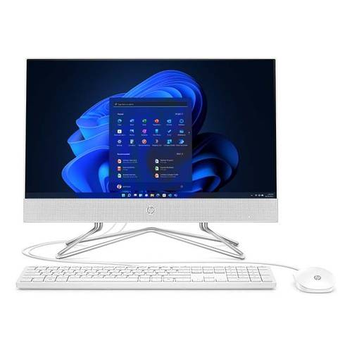 كمبيوتر الكل في واحد إتش بي - شاشة 21.5 بوصة - إنتل كور i3-1215U - ذاكرة 4 جيجا - SSD 256 جيجا - أبيض 
