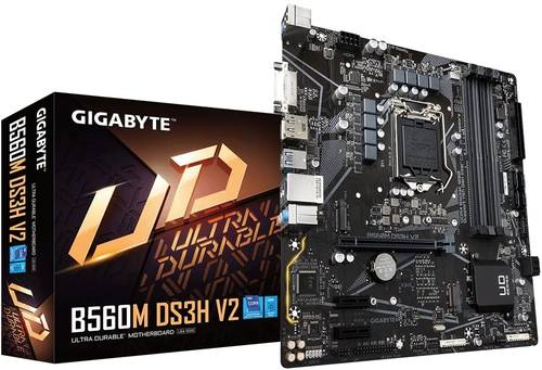 جيجابايت B560M DS3H V2 (Socket 1200 - B560 Express - DDR4 - S-ATA 600 - Micro ATX)
