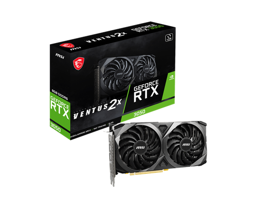 MSI GeForce RTX 3050 8GB Graphics Card, 2X Fans
