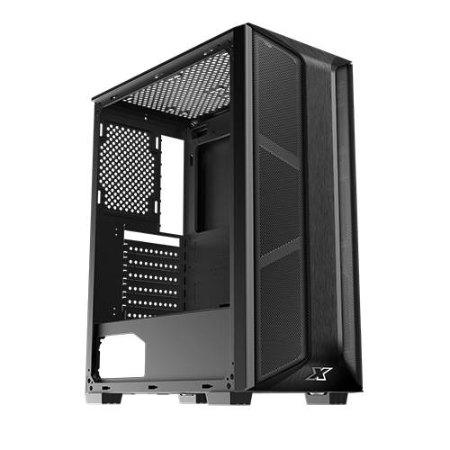 تريو اكسيجماتك (ATX، USB 3.0X1 + USB2.0X2، لوحة شبكية اف بي ومن اليسار تي جي، 4 قطع مروحة اكس 20 اف)، لون اسود، EN45693