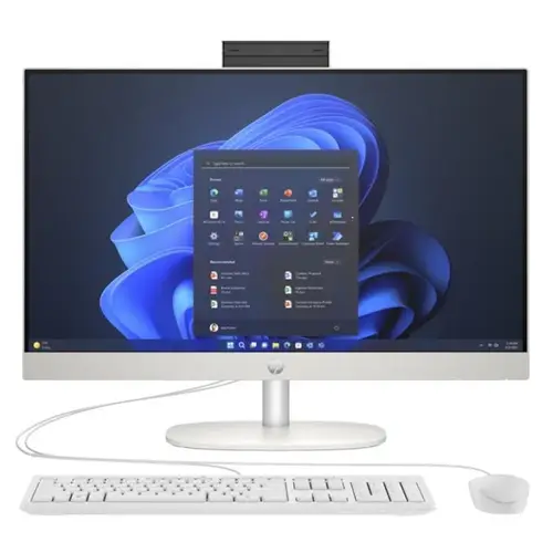 HP -245 G10 AIO  ONE-R7-7500U -8GB-512 SSD-WI-FI 6-23.8IN WHITE ( DOS ) Without Windows