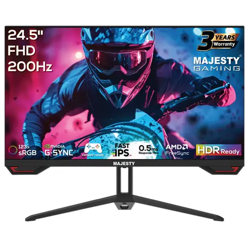 شاشة قيمنق ماجيستي 24.5 بوصة – FHD 1080P، 200Hz، 0.5ms، IPS، HDR، G-SYNC & FreeSync