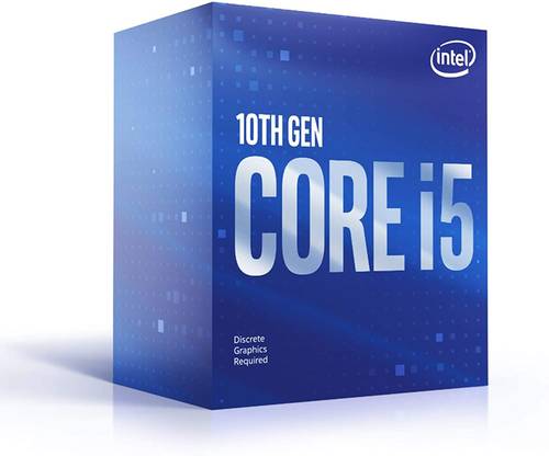 معالج الكمبيوتر المكتبي انتل كور i5- 10400F سداسي النواة بسرعة تصل الى 4.3GHz، بمقبس ال جي ايه 1200 (شريحة تعريف انتل سلسلة 400)، 65 واط - بدون معالج رسومات
