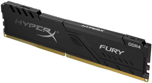 شريحة ذاكرة RAM هايبر اكس فيوري سينغل للكمبيوتر المكتبي سعة 16 جيجا DDR4 بتردد 2666 ميجاهرتز، ذاكرة خطية مزدوجة سي ال 16، اكس ام بي