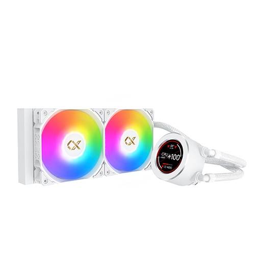 Xigmatek Frozr-O II Arctic 240 Water Processor Cooler, 2 Fans, ARGB, White Color