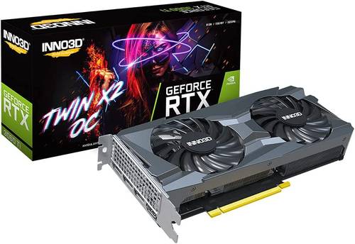 Inno3D GeForce RTX 3060 TI 8GB Twin X2 OC LHR Dual Fan Graphics Card