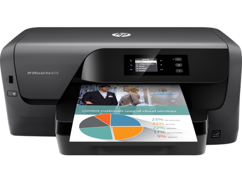 طابعة HP OfficeJet Pro 8210 مع حبر لمدة 4 أشهر مرفق مع حبر HP الفوري