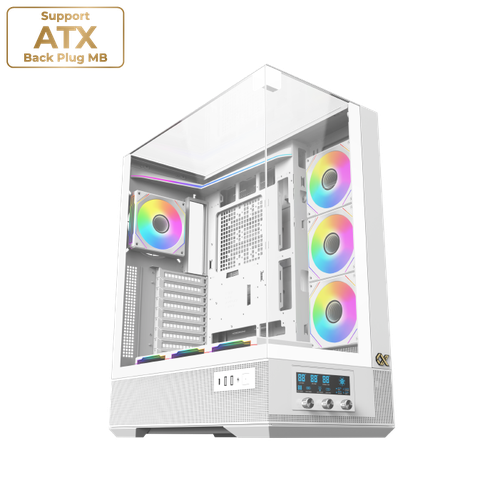 CASE AX VISION PRO ARCTIC  8FAN  XIGNATEK  EN45172 ابيض شاشة