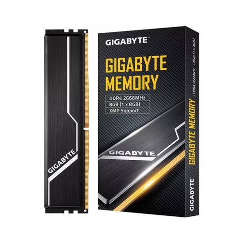 وحدة ذاكرة قيقابايت 8GB DDR4 2666MHz (8GB ، 1X8GB ، DDR4 ، 2666MHz ، 288-pin DIMM ، أسود) | GP-GR26C16S8K1HU408