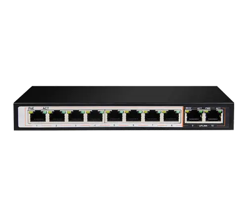 سويتش - موزع دي لينك 10 منافذ 1000 ميجابت في الثانية  10PoE و 2 منافذ الإرسال DGS-F1010P-E 250M