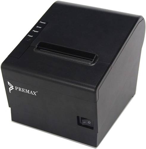 طابعة بريماكس للإيصالات الحرارية 80 مم مع تسلسل قاطع تلقائي + USB + LAN + منفذ درج، PM-RP80W + واي فاي لاسلكي