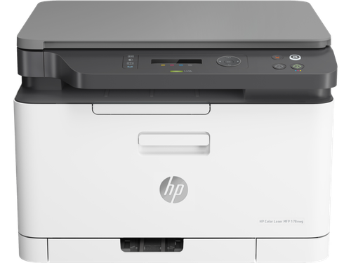 طابعة ليزر اتش بي ألوان HP Color Laser MFP 178nw متعددة المهام للطباعة والنسخ والمسح الضوئي - اللون: أبيض [4ZB96A]