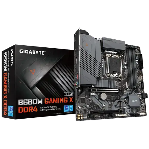 اللوحة الأم من قيقابايت  B660M GAMING * ، تصميم حراري مغطى بالكامل ، 2 x PCIe 4.0 M.2 مع الحماية الحرارية ، 2.5GbE LAN USB 3.2 Gen 1 Type-C®RGB FUSION 2.0 كيو فلاش بلس