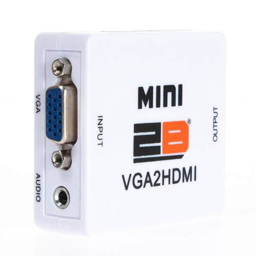 توبي CV748 محول من VGA الي إتش دي إم أي مع مخرج صوت - أبيض
