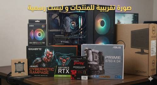 ASUS B760M-A WIFI  DDR5 -LGA1700  PRIME +  ARES ARMOR  DDR5 RGB 16GB 5600MT + ASA 750W POWER 80PLUS مزود الطاقة 