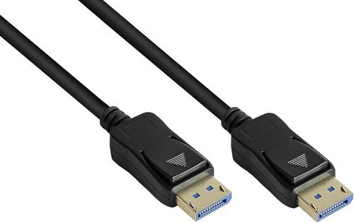 كابل منفذ عرض 2.0 - 5 قدم - 54 جيجابت/ثانية، UHBR 13.5-4K @240Hz / 8K @60Hz - موصل نحاسي - اسود