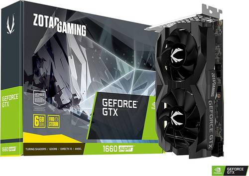 ZOTAC Gaming NVIDIA GeForce GTX 1660 Super Twin Fan Super 6GB Graphics Card, ZT-T16620F-10L