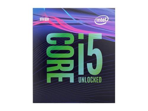معالج سطح المكتب انتل Core i5-9600KF سداسي النواة حتى 4.6 جيجاهرتز تيربو، مفتوح بدون معالج رسومات جرافيكية ال جي ايه 1151 السلسلة 300، 95 واط