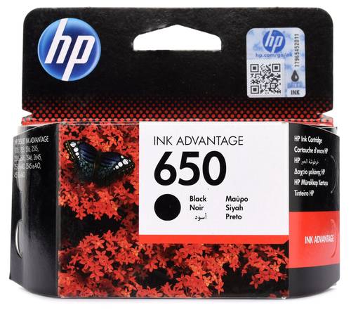 خرطوشة حبر اتش بي HP 650 أسود